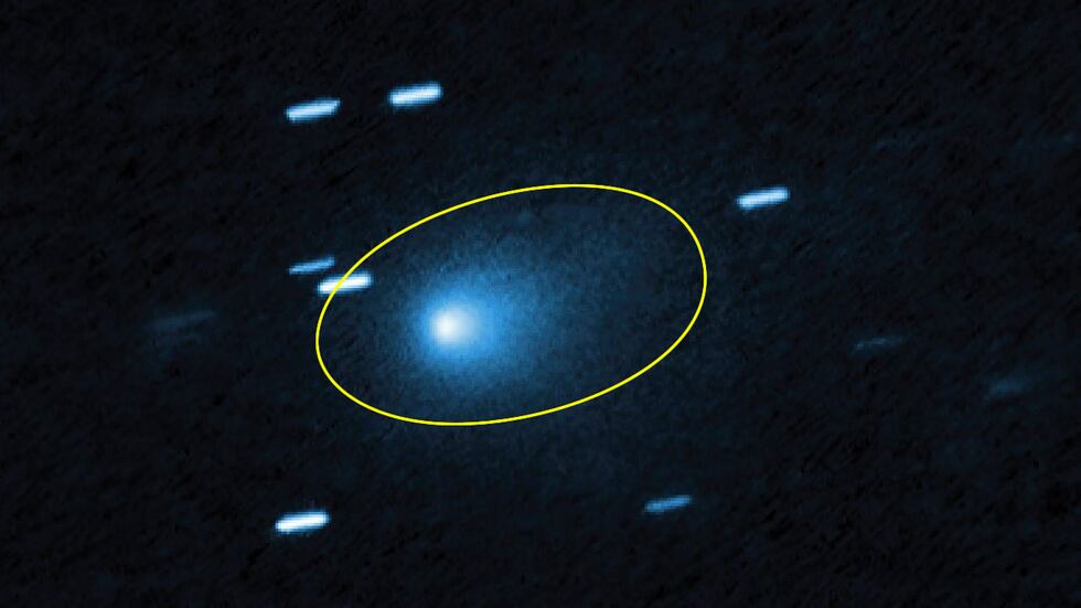 Imagen del cometa interestelar 3I/ATLAS el 21 de julio de 2025, cuando el cometa estaba a 277...