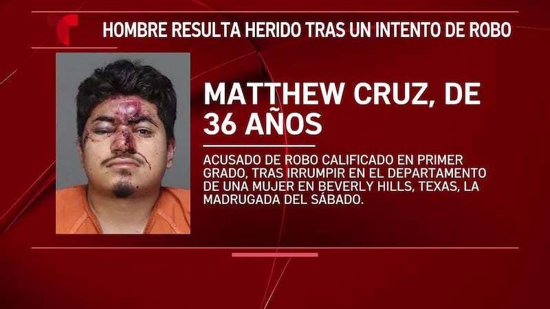 Un presunto ladrón resultó herido al saltar desde una ventana del segundo piso en un intento...